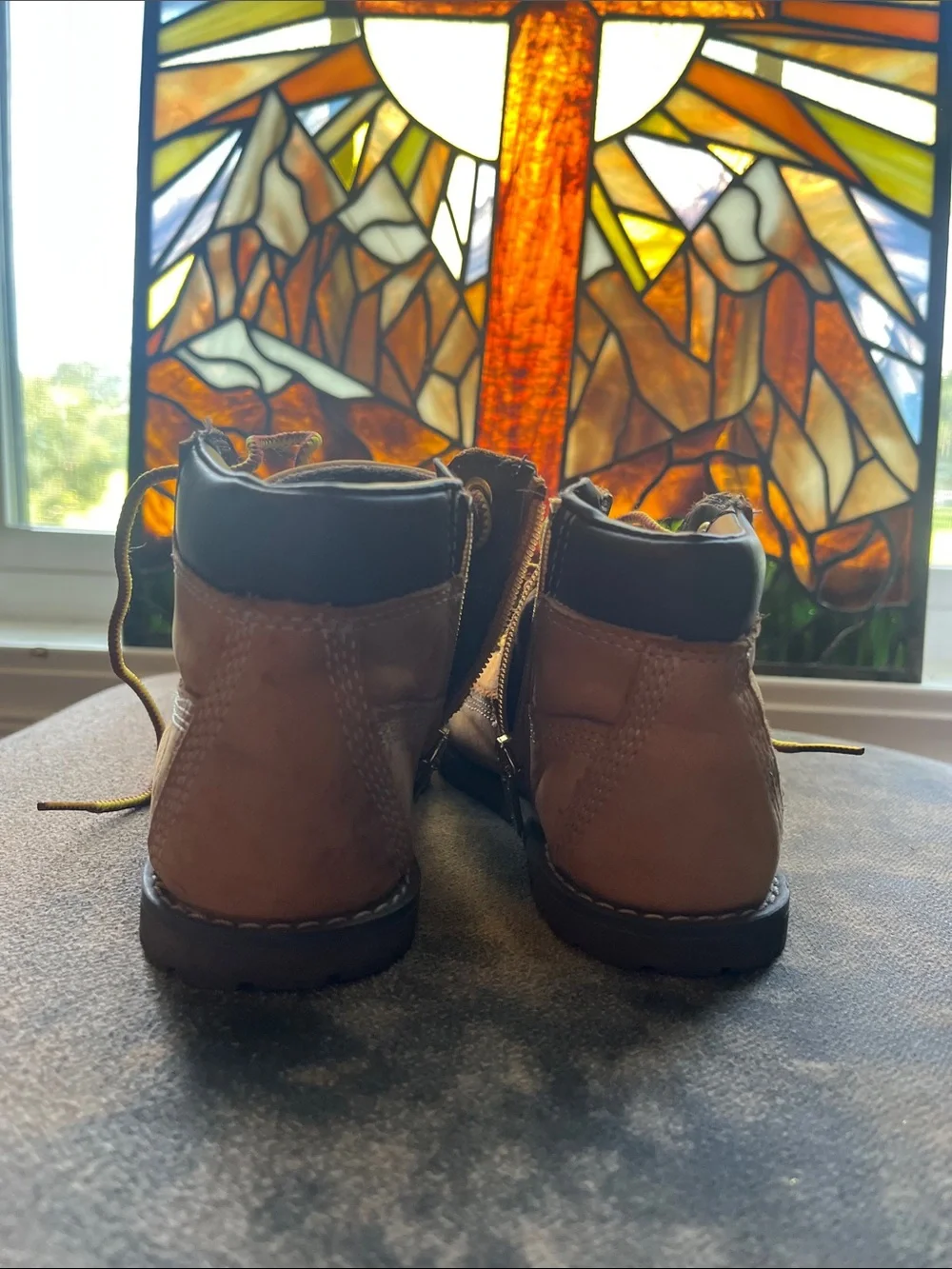 Timberland Kids Tan Lace-Up Workstyle Boots